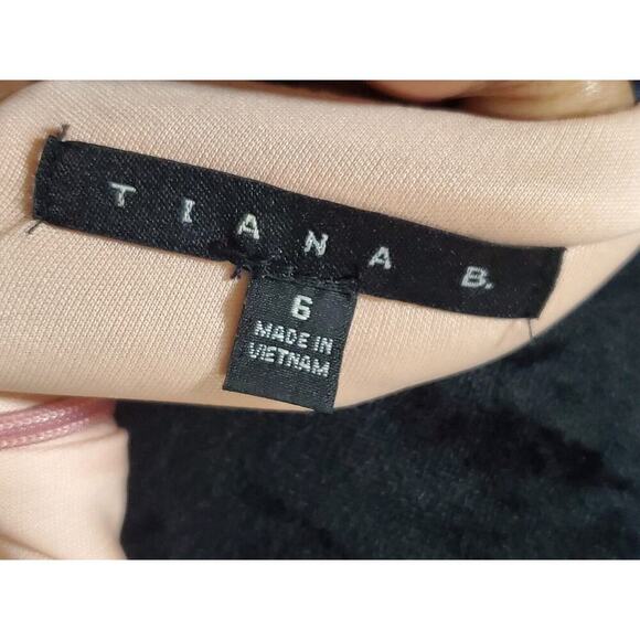 Tiana B Scuba Blue Polyester Round Neck 3/4 Sleeve Casual Knee Length Dress 6 - Picture 8 of 13